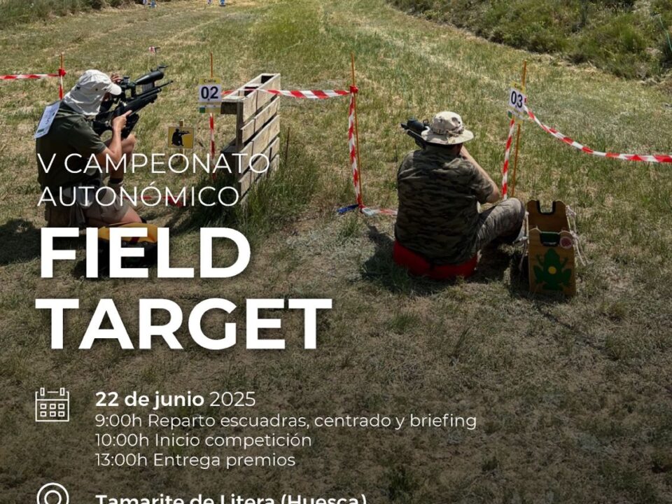 Cartel del V Campeonato Autonómico de Aragón de Field Target