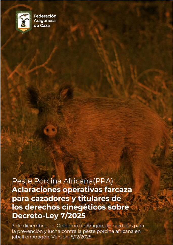 Aclaraciones operativas para cazadores y titulares derechos